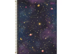CADERNO DE 20 MATERIAS FEMININO MAGIC 320FLS CAPAS SORTIDAS na internet