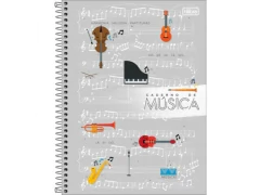 CADERNO DE MUSICA CD UNIVERSITARIO 80FLS na internet