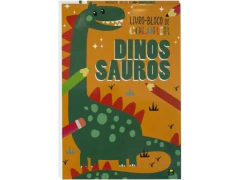 LIVRO BLOCO DE COLORIR: DINOSSAUROS - comprar online