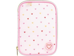 ESTOJO BOX ACADEMIE CORACAO METALIZADO ROSA - comprar online