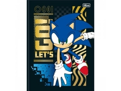 CADERNO BROCHURAO CD 80FLS SONIC CAPAS SORTIDAS - Papelaria Visão