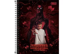 CADERNO COLEGIAL CAPA DURA STRANGER THINGS 1 MATERIA 80FLS - loja online
