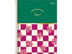 CADERNO 1 MATERIA C DURA CHECK POP 80FLS - loja online