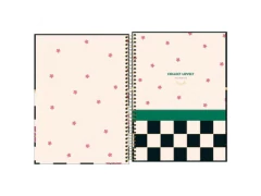 CADERNO DE 10 MATERIAS CAPA DURA CHECK POP 160FLS - loja online