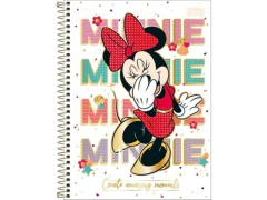 CADERNO ESPIRAL CD UNIVERS 10 MATERIAS MINNIE 160FLS CAPA SORTIDA na internet