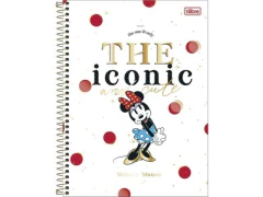 CADERNO DE 10 MATERIAS C DURA MINNIE CORES 160 FLS - comprar online