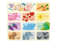 QUEBRA-CABEÇA 24 PEÇAS PEDAGÓGICO - CORES, NUMEROS E VOGAIS - loja online