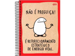 CADERNO DE 10 MATERIAS ESPIRAL UNIV CD 160FLS FLORK na internet