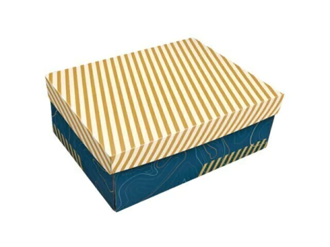 CAIXA RETANGULAR 23X16X9CM ESTAMPA LISTRAS LA3