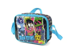 LANCHEIRA TERMICA TEEN TITANS GO AZUL CLARO - Papelaria Visão