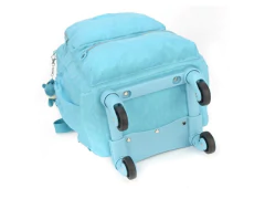 MOCHILA ESCOLAR DE CARRINHO 360° AZUL TURQUEZA - loja online