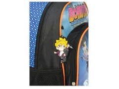 MOCHILA ESCOLAR DE CARRINHO BORUTO AZUL-PRETO - Papelaria Visão