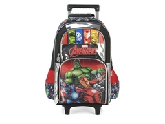 MOCHILA ESCOLAR DE CARRINHO AVENGERS PRETO - comprar online