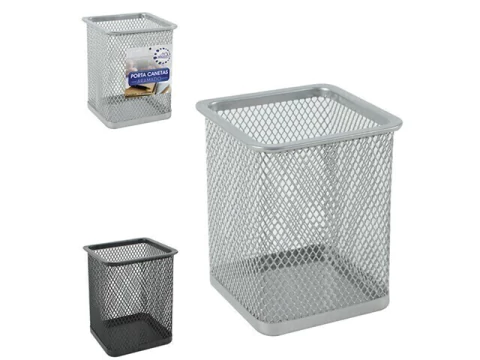 PORTA CANETA ARAMADO QUADRADO