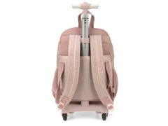 MOCHILA ESCOLAR DE CARRINHO ROSE METATILZADO UP4YOU - loja online