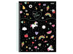 CADERNO DE 01 MATERIA LOVE 80 FLS CD - comprar online
