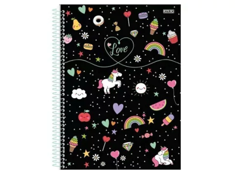 CADERNO DE 01 MATERIA LOVE 80 FLS CD - comprar online