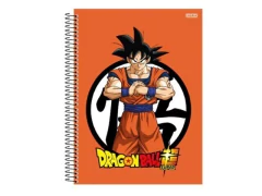 CADERNO DE 10 MATERIAS CD DRAG BALL 160FLS - Papelaria Visão