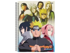 CADERNO DE 10 MATERIAS NARUTO 240FLS CD - Papelaria Visão