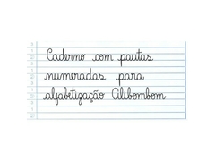 ALIBOMBOM VERDE PAUTAS NUMERADAS 123 CAPA FLEXIVEL na internet