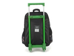 MOCHILA ESCOLAR DE CARRINHO INFANTIL PRETO DINOSSAURO REX na internet