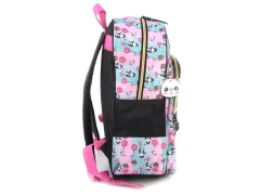 MOCHILA ESCOLAR INFANTIL DE COSTAS PETIT PANDA PRETO - loja online