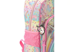 MOCHILA ESCOLAR INFANTIL DE COSTAS UNICORNIO ROSA - loja online