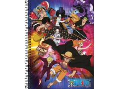 CADERNO DE 01 MATERIA ONE PIEC 80FLS CAPAS SORTIDAS - comprar online