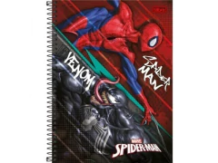 CADERNO DE 01 MATERIA SPIDER MAN 80 FLS - Papelaria Visão