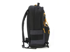 MOCHILA DE COSTA LAPTOP PRETO QUADRICULADO COM DETALHE AMARELO UP4YOU - loja online