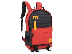 MOCHILA DE COSTA LAPTOP VINHO COM VERMELHO E DETALHE AMARELO UP4YOU na internet