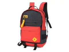MOCHILA DE COSTA LAPTOP VINHO COM VERMELHO E DETALHE AMARELO UP4YOU - Papelaria Visão