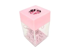 PORTA CLIPS MAGNETICO + 60 CLIPS 18MM ROSA