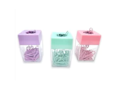 PORTA CLIPS MAGNETICO + 60 CLIPS 18MM ROSA - comprar online