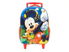MOCHILA ESCOLAR DE CARRINHO MICKEY MOUSE 16 GRANDE - comprar online