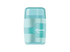 APONTADOR COM BORRACHA CONNECT PASTEL 2 FUROS SORTIDO A UNID - comprar online