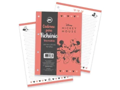 REFIL BLOCO DE FICHARIO COLEGIAL MICKEY MINNIE COM 96F DAC