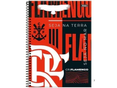 CADERNO DE 01 MATERIAS 80FLS FLAMENGO CAPAS SORTIDAS
