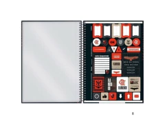 CADERNO DE 01 MATERIAS 80FLS FLAMENGO CAPAS SORTIDAS - comprar online