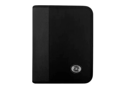 FICHARIO CADERNO UNIVERSITARIO ARGOLADO NYLON PRETO - comprar online