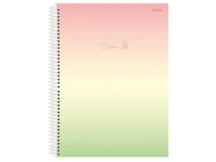 CADERNO DE 10 MATERIAS CD 160FLS CLEAN