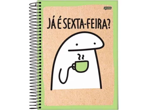 CADERNO DE 01 MATERIA 1X1 80FLS FLORK - comprar online