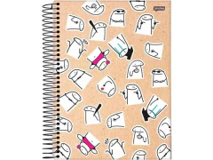 CADERNO DE 01 MATERIA 1X1 80FLS FLORK - Papelaria Visão