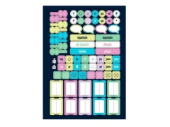 CADERNO DE 01 MATERIA 1X1 80FLS HOLOGRAFICA - Papelaria Visão