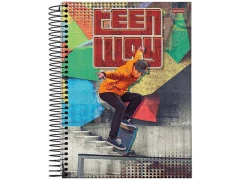 CADERNO DE 15 MATERIAS 300FLS TEEN WAY - Papelaria Visão