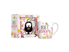 CANECA PORCELANA URBAN 300ML FE1 SMILINGUIDO DEUS E AMOR - comprar online