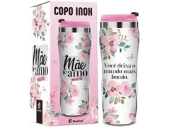 COPO PLASTICO INOX TEMAS NEW MAE TE AMO MUITO - comprar online