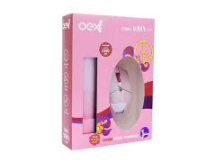 COMBO VIBES MOUSE E MOUSEPAD ROSA MC200
