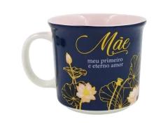CANECA TOM 350ML MAE ETERNO AMOR - Papelaria Visão