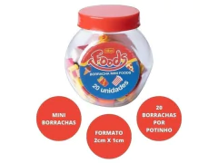 BORRACHA MINI FOODS POTE COM 20 UNID na internet